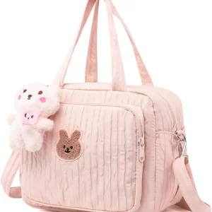 Baby Diaper Bag Tote, Mommy Bag Cute Baby Nappy Bag Crossbody Travel Diaper Tote Multifunction Baby Storage Bag